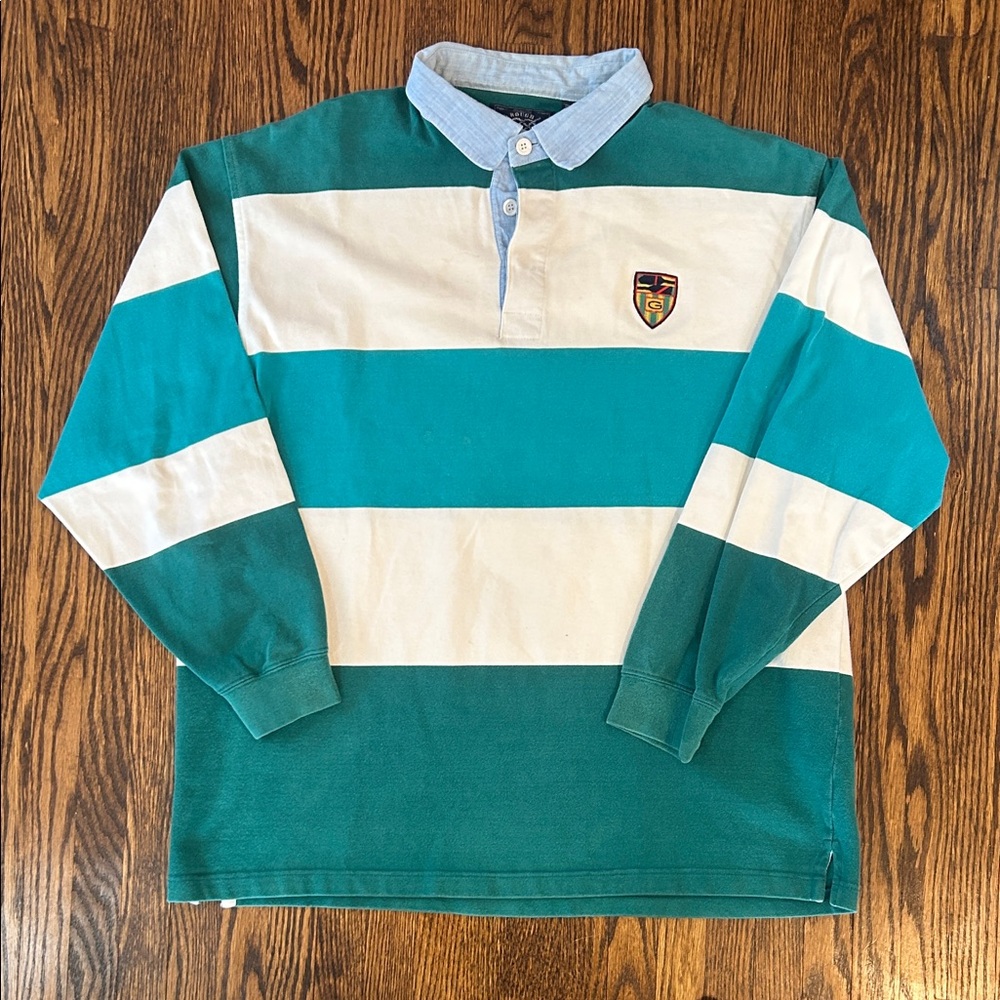 Vintage 90s Preppy Rugby Sweater